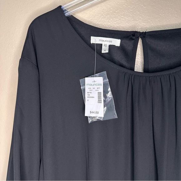 NWT Maurices Elegant Split Sleeve Black Dress Size 4X - Picture 3 of 8